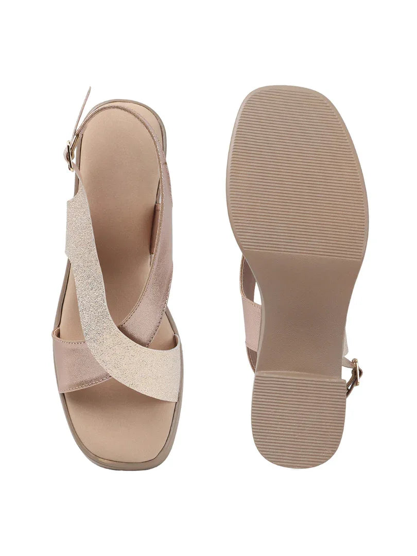 Party-Ready Sparkle Block Heels