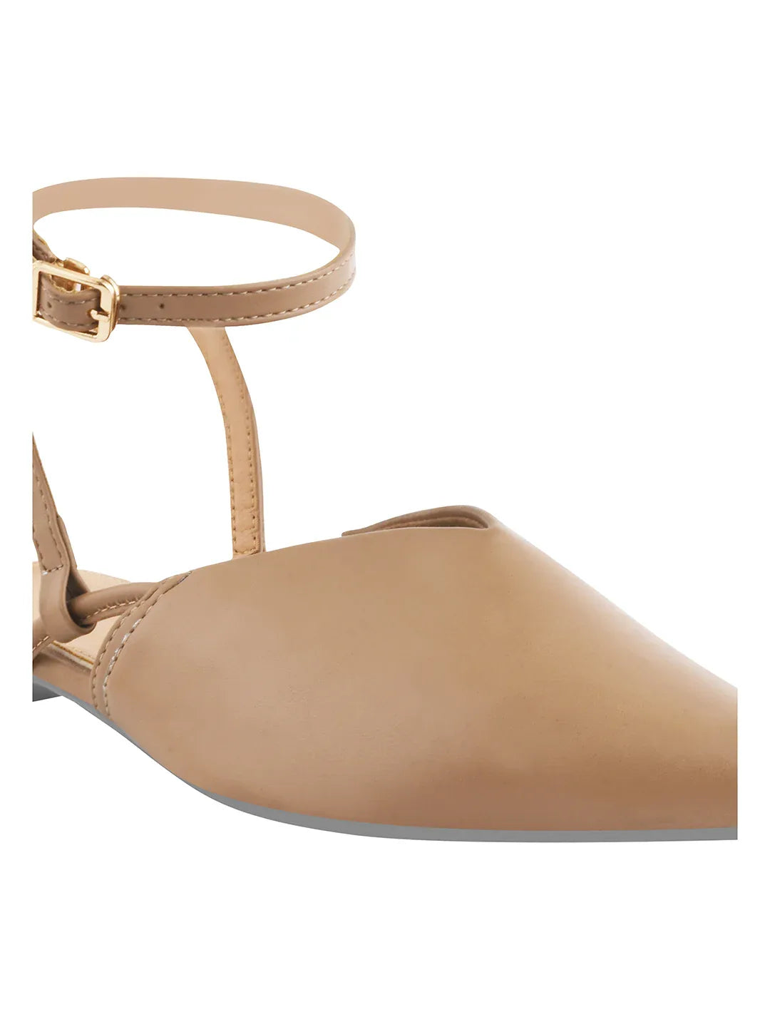 Everyday Luxe Pointed Back-Strap Flats