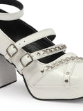 Statement Chain Accent Mary Jane Heels