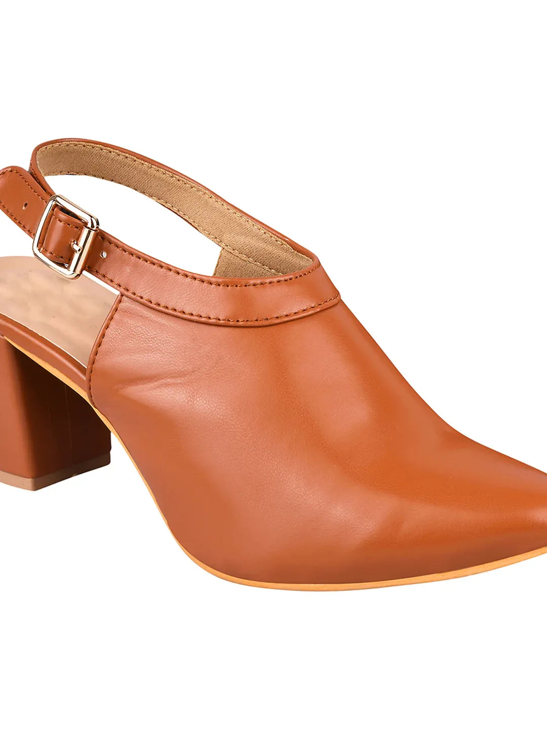 Classic Slingback Block Heel Shoes