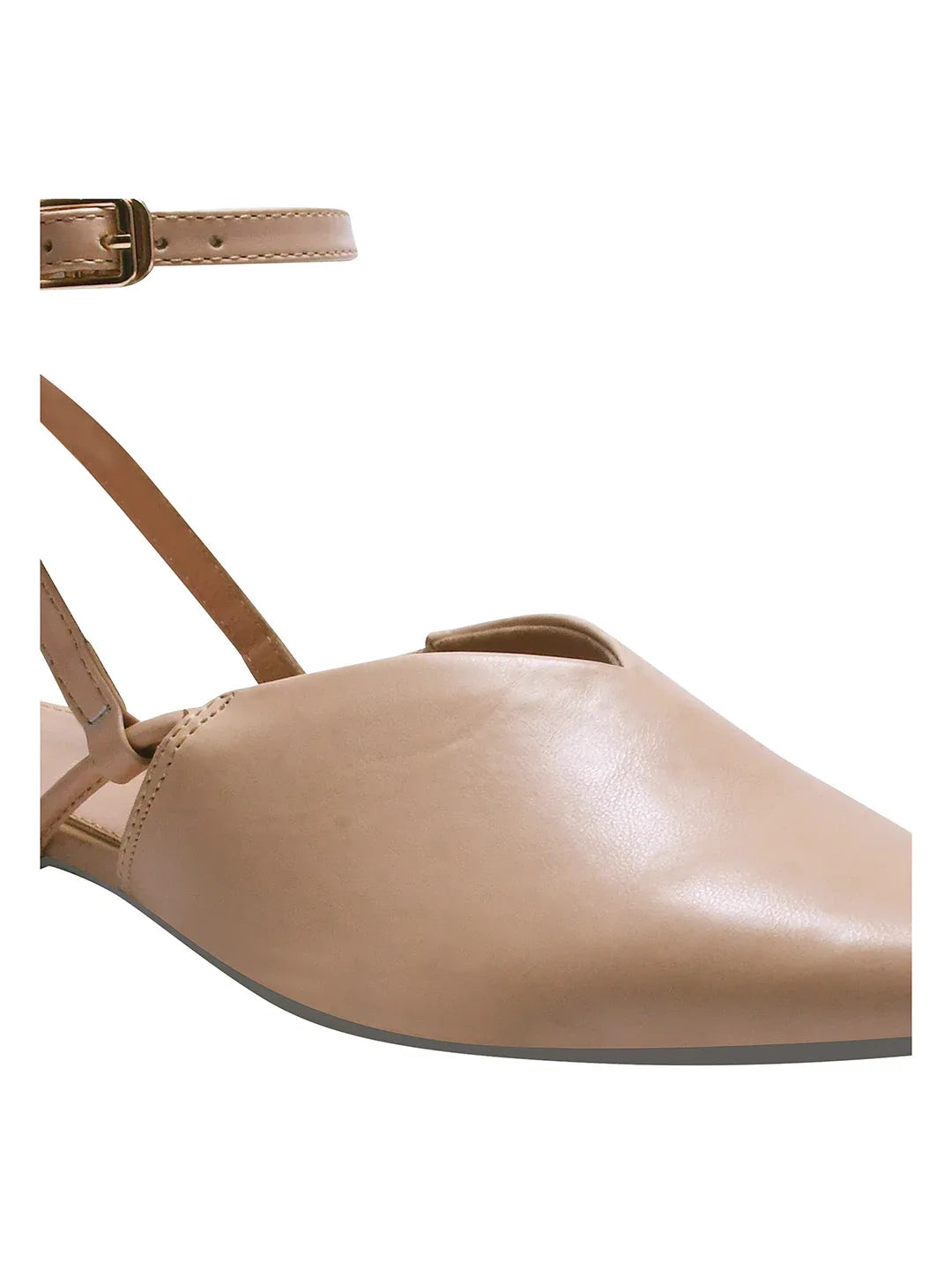 Everyday Luxe Pointed Back-Strap Flats