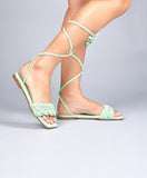 Urban Knot Ankle-Tie Sandals