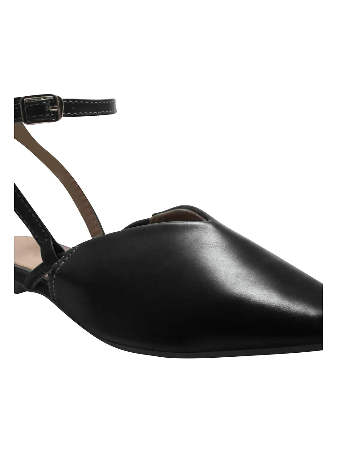 Everyday Luxe Pointed Back-Strap Flats