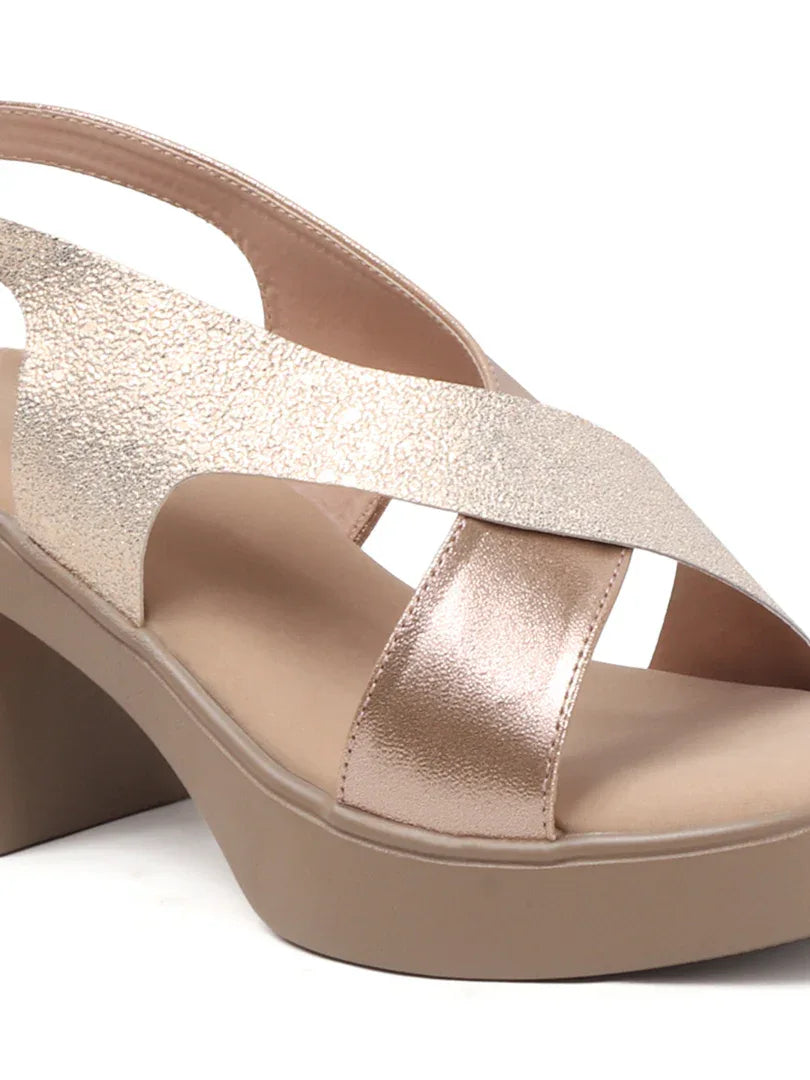 Party-Ready Sparkle Block Heels