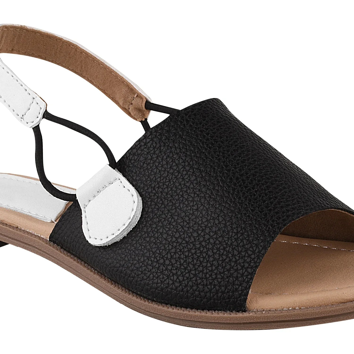 Chic Dual-Tone Comfort Flat Sandals