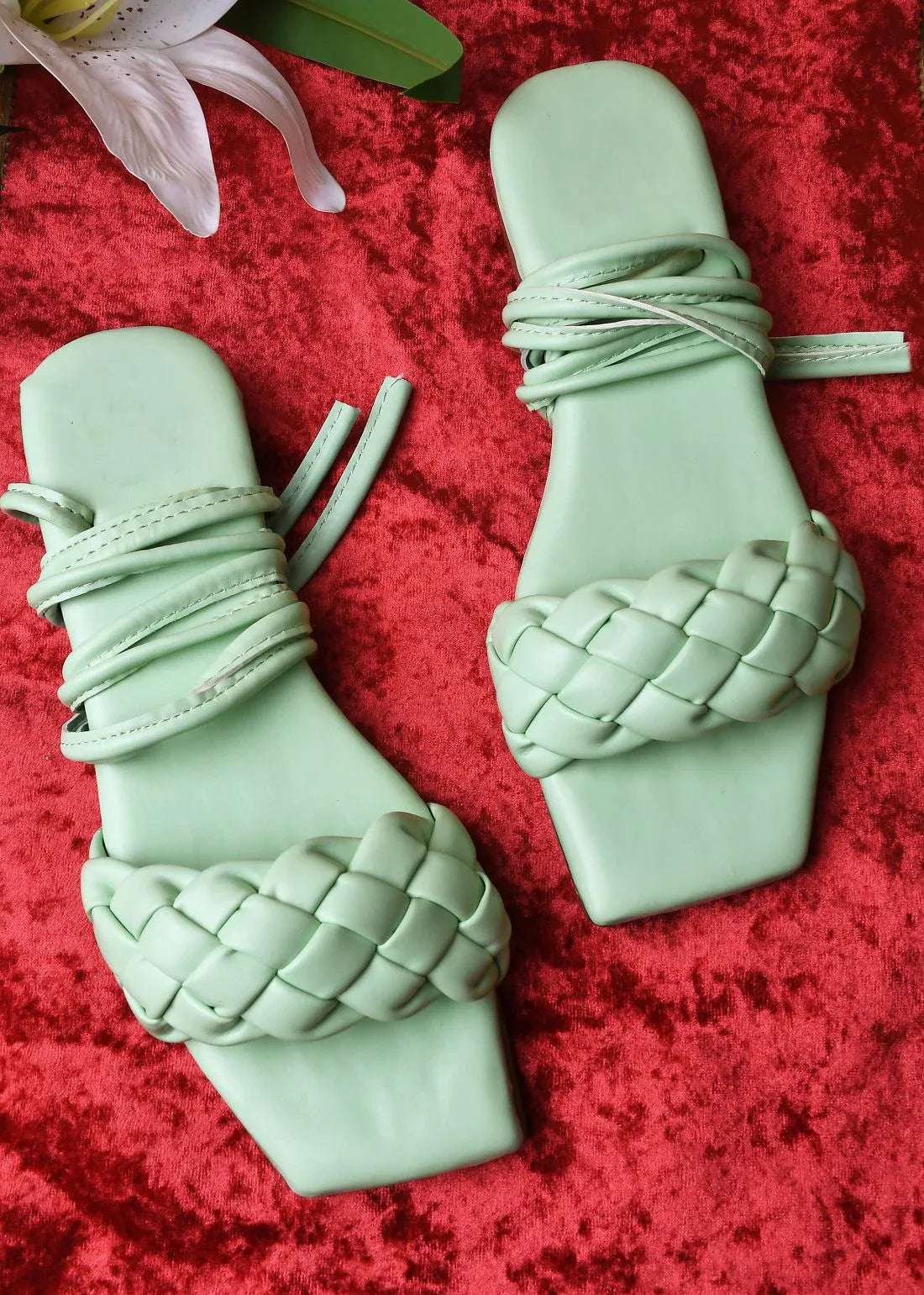 Urban Knot Ankle-Tie Sandals