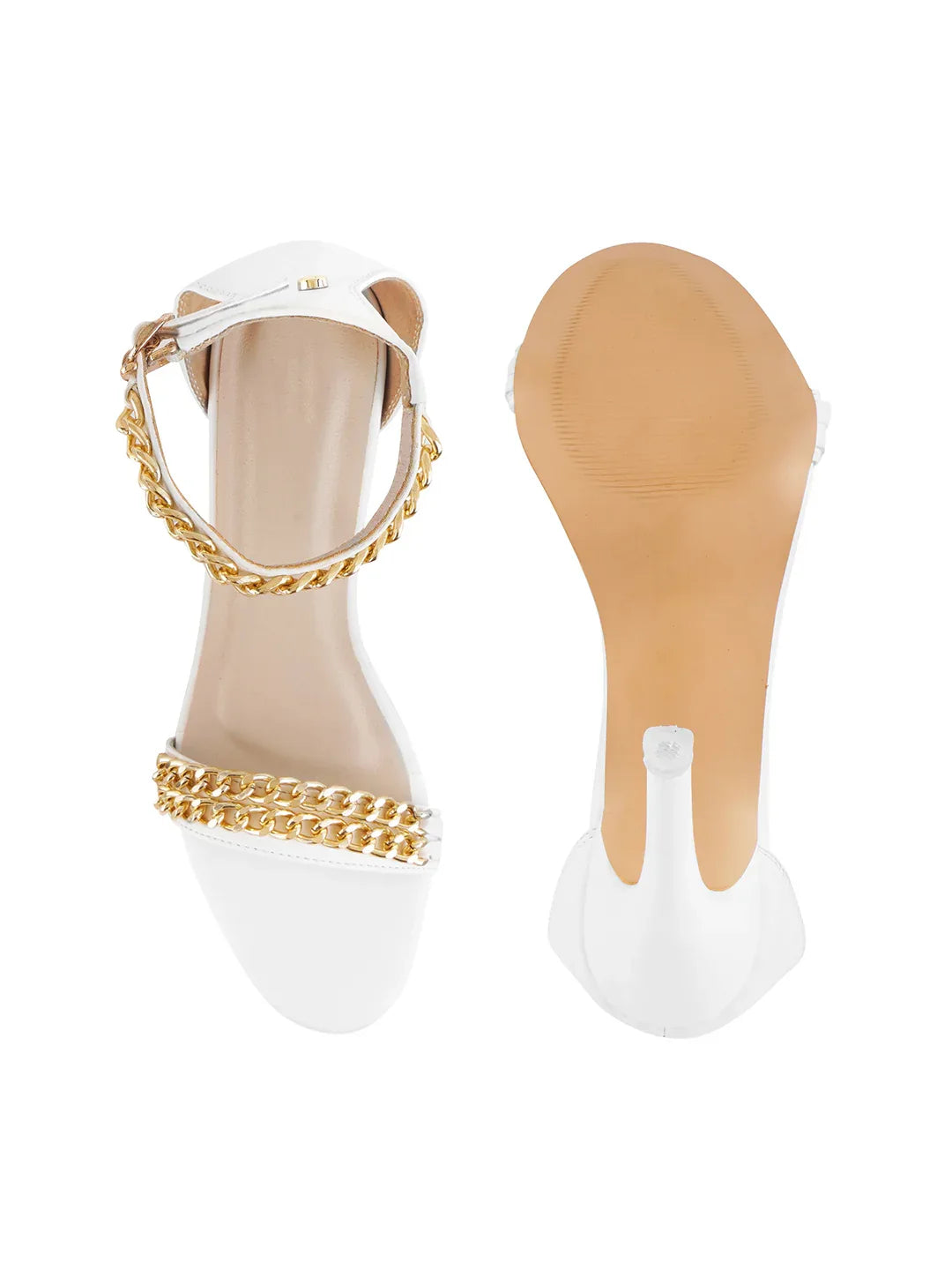 Elegant Ankle Chain Stiletto Sandals