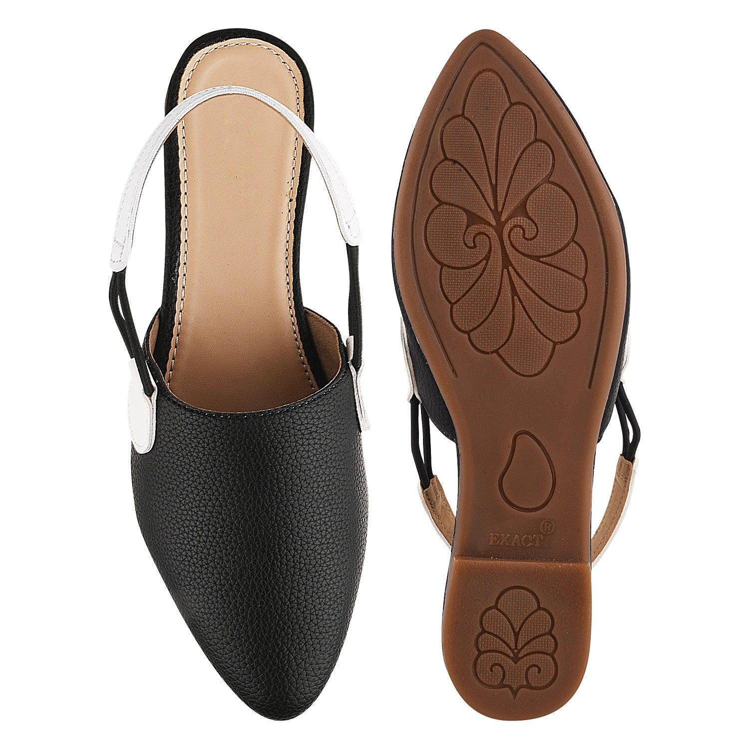 Modern Slingback Mule Flats with Pointed Toe