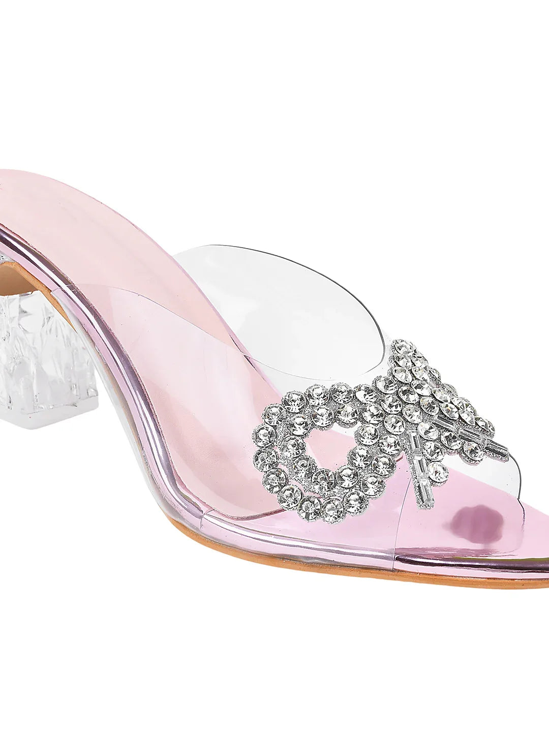 Crystal Loop Transparent Heels