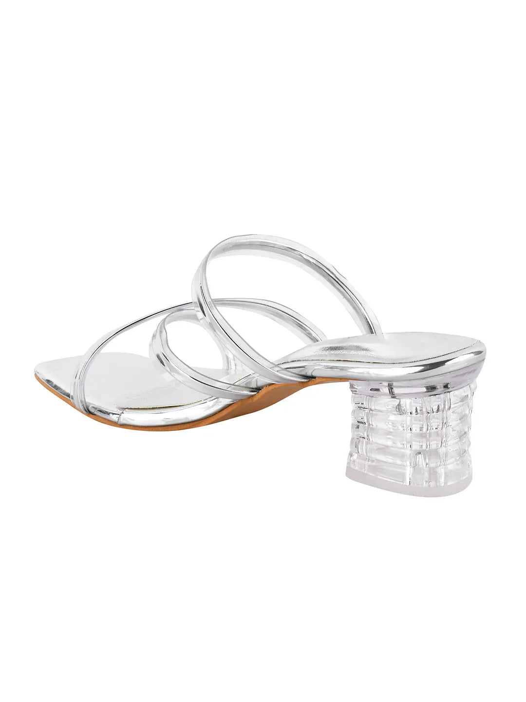 Evening Glow Clear-Heel Mules