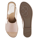 Chic Dual-Tone Comfort Flat Sandals