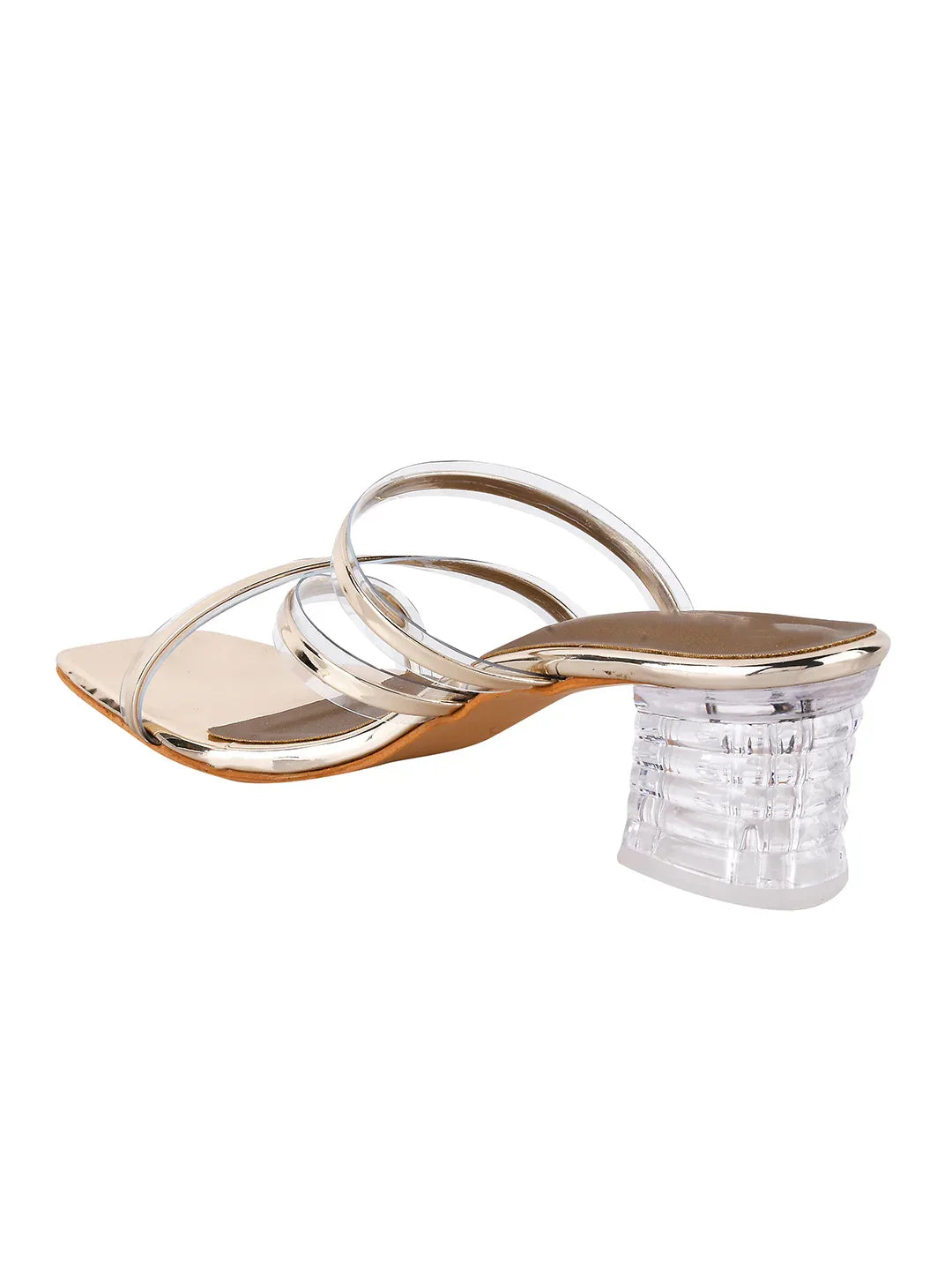 Evening Glow Clear-Heel Mules