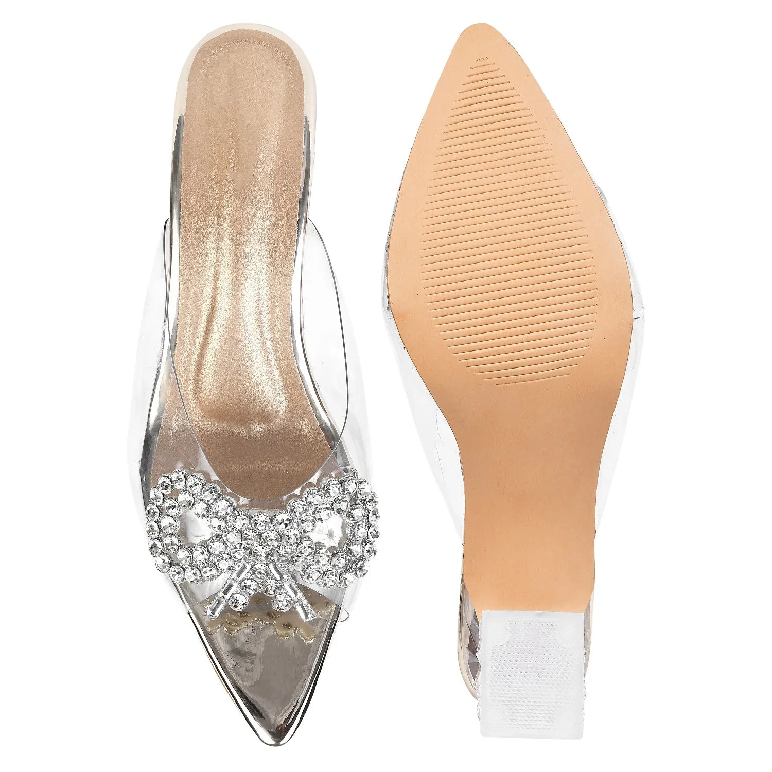 Crystal Loop Transparent Heels