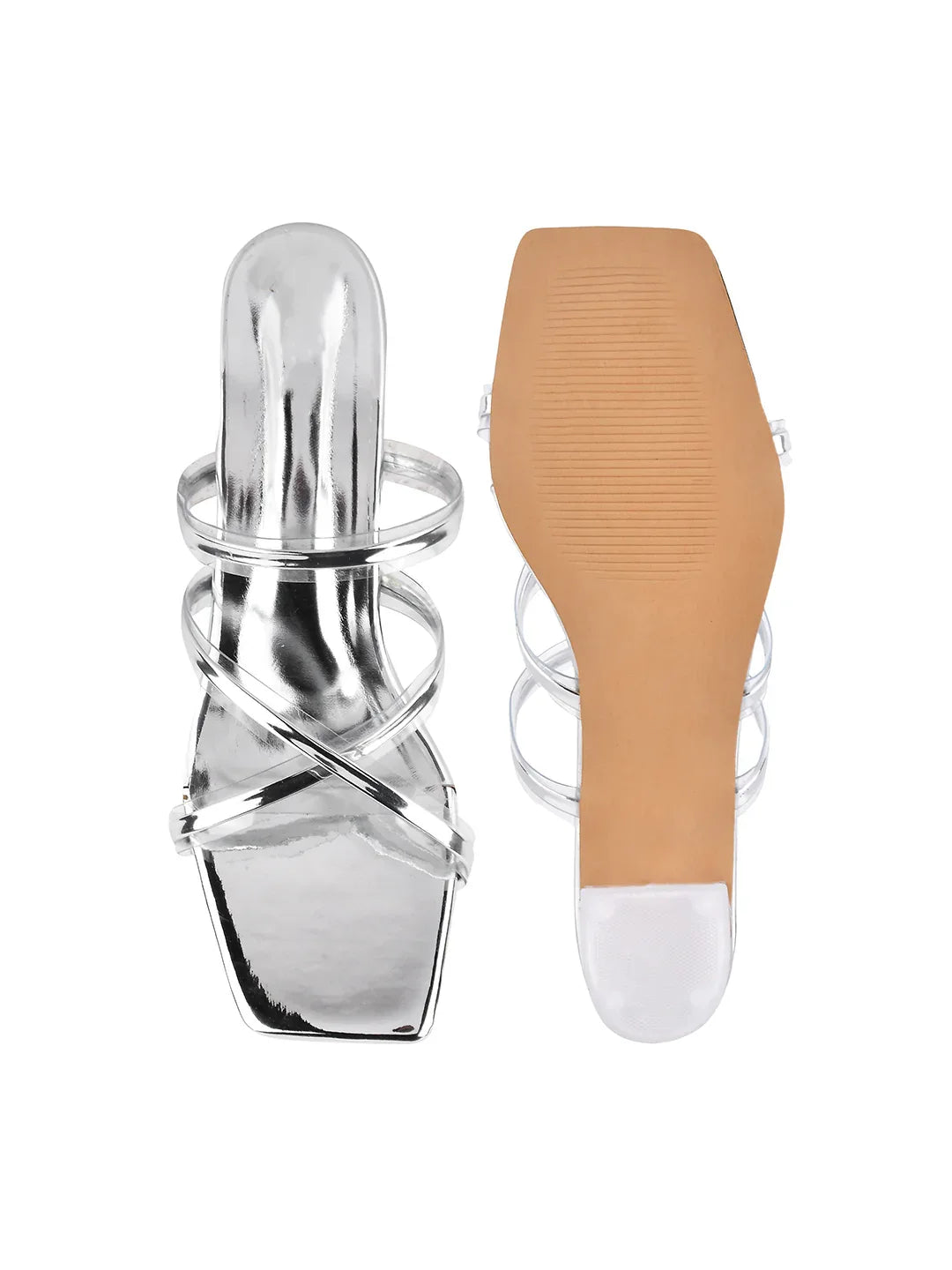 Evening Glow Clear-Heel Mules