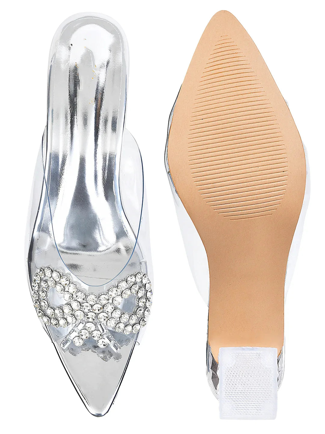 Crystal Loop Transparent Heels