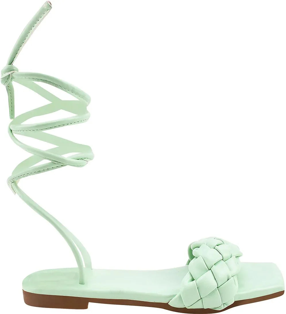 Urban Knot Ankle-Tie Sandals