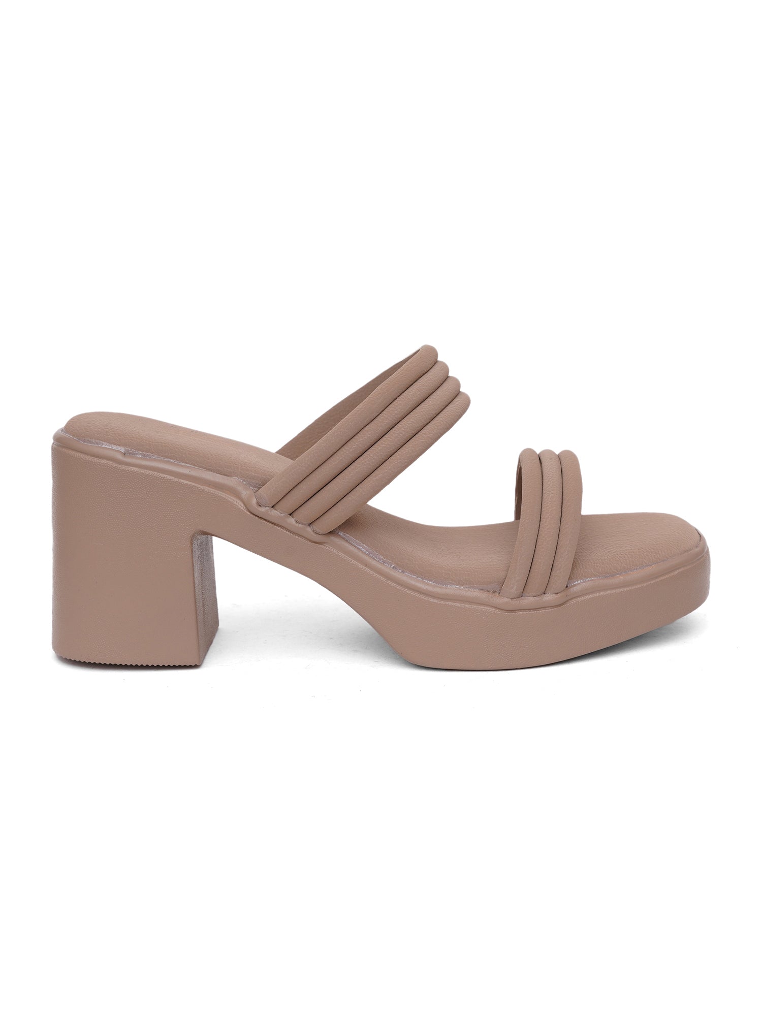Trendy Padded Double-Strap Block Heel Sandals