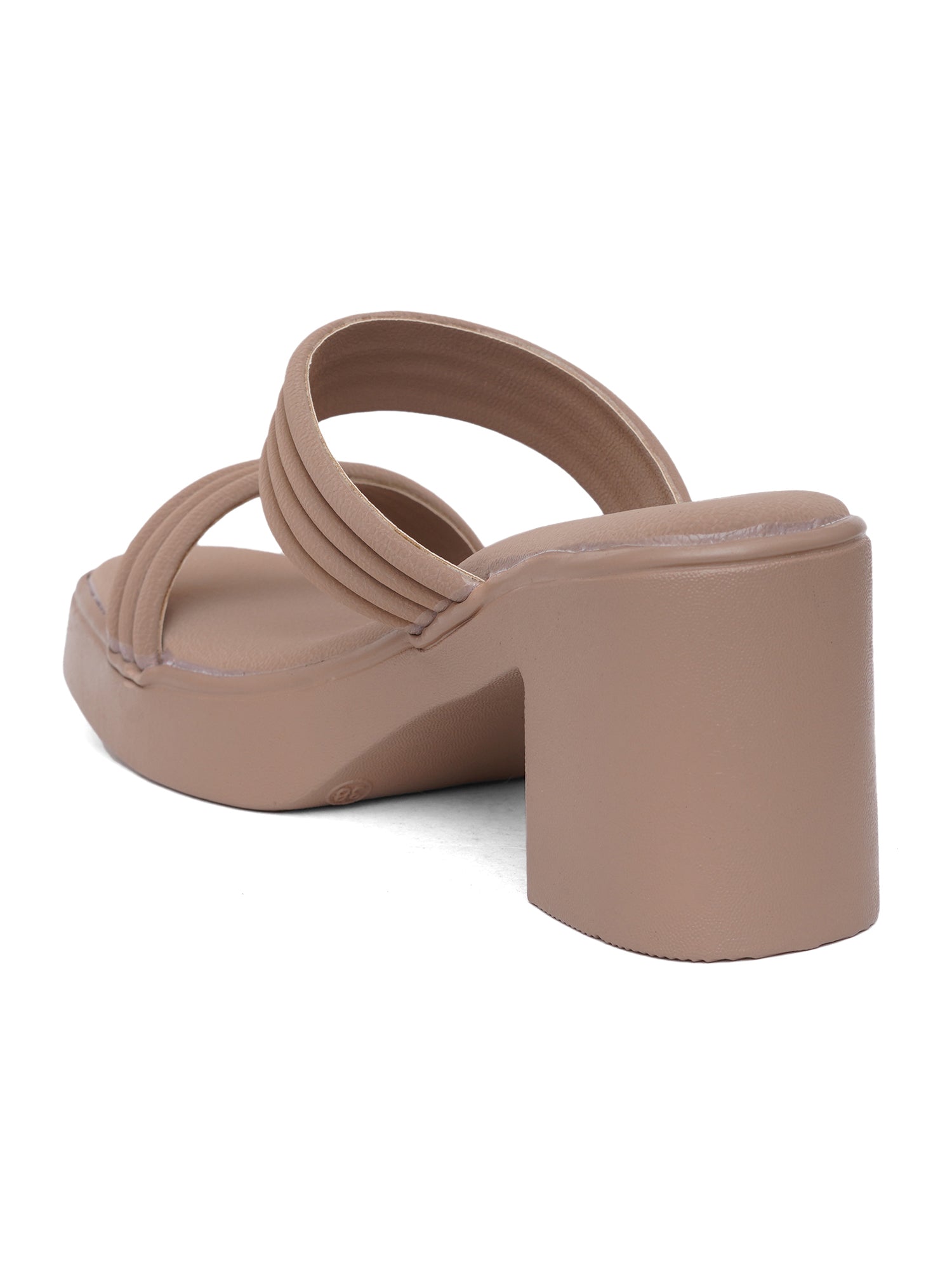 Trendy Padded Double-Strap Block Heel Sandals