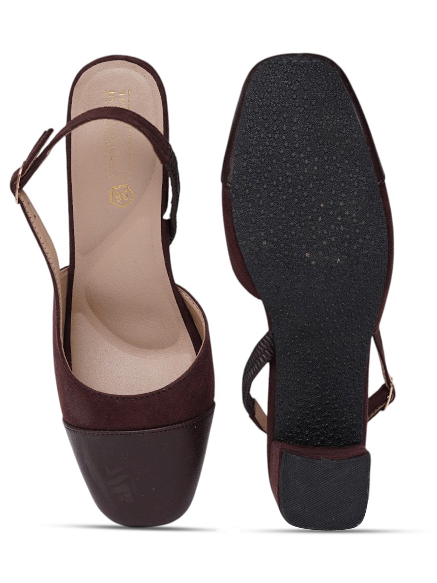 Sassy Close Toe Mary Jane Style Block Heels