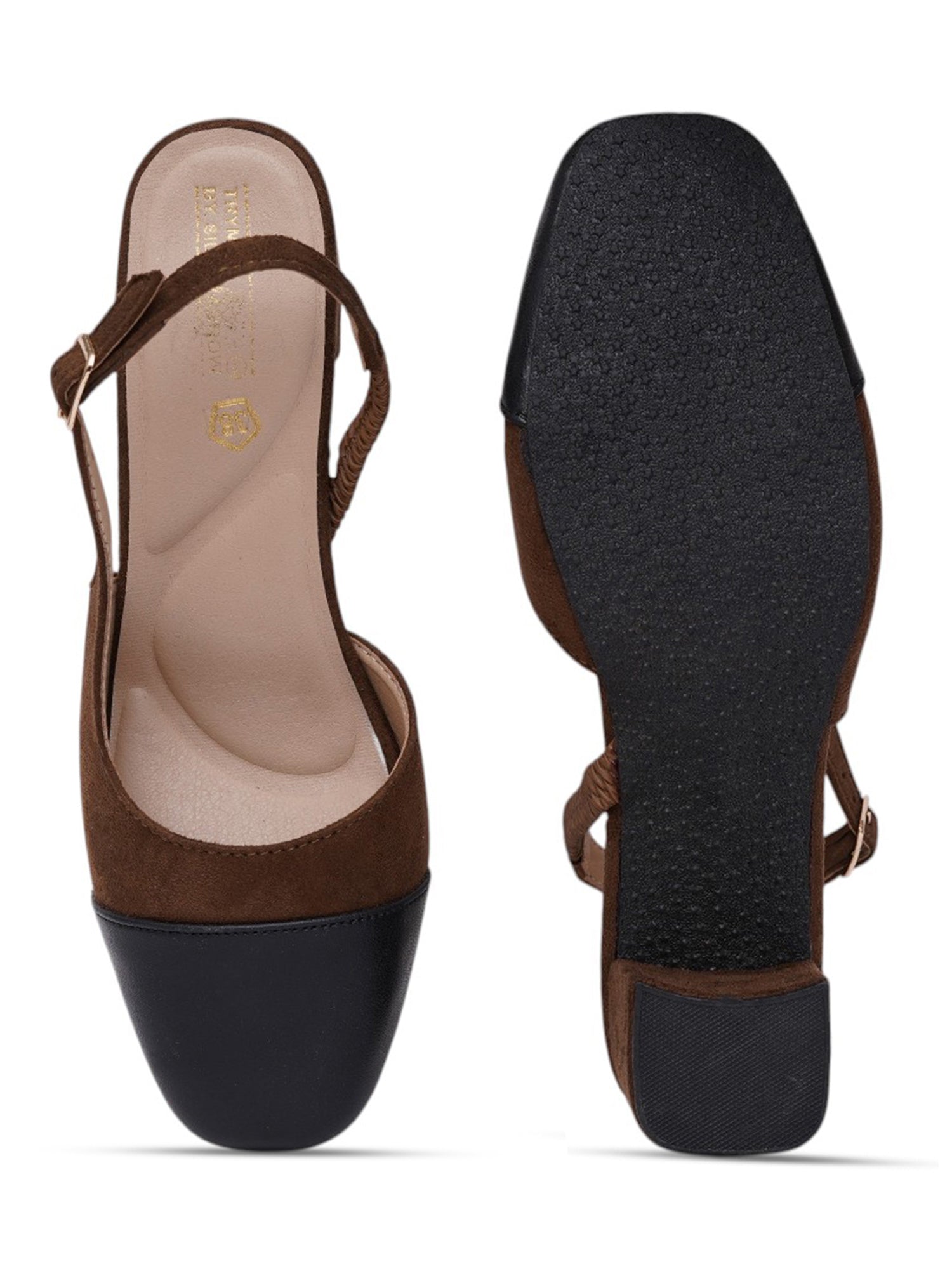 Sassy Close Toe Mary Jane Style Block Heels