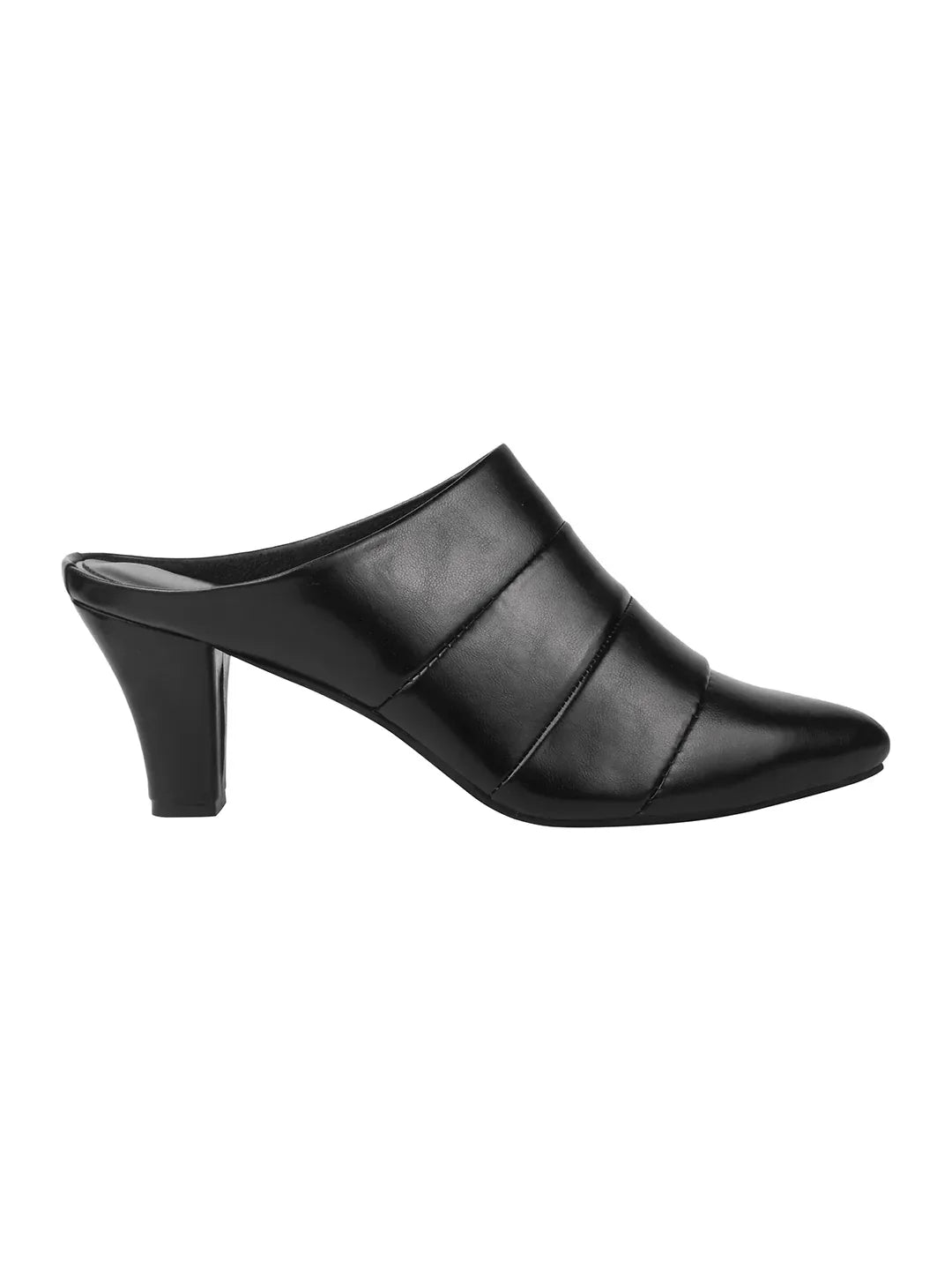Classic Point Block Heel Mules