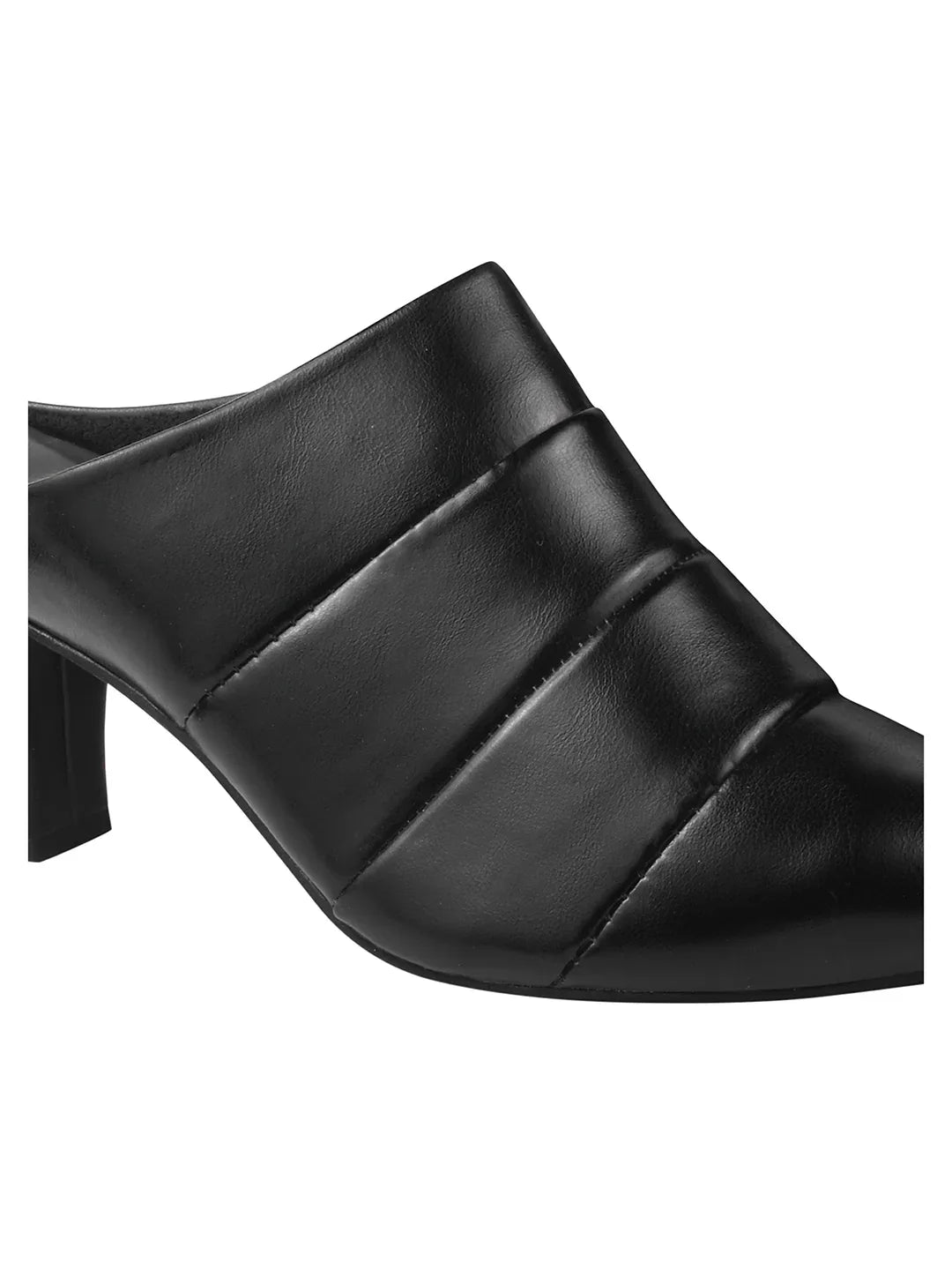 Classic Point Block Heel Mules