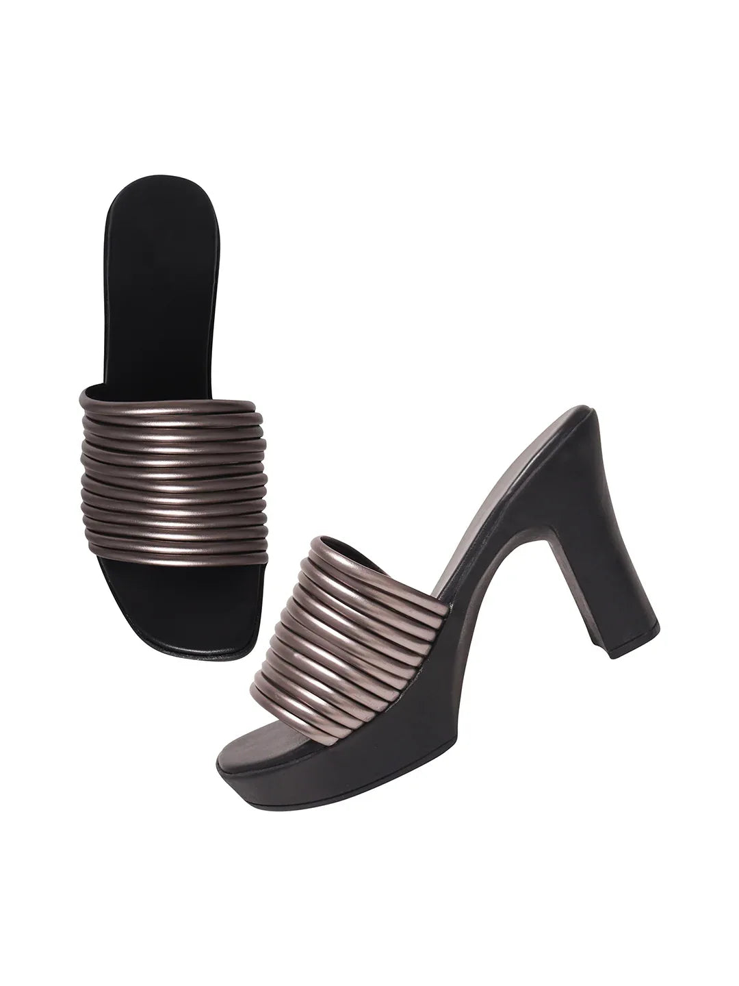 Trendy Open Toe Block Heel Sandals