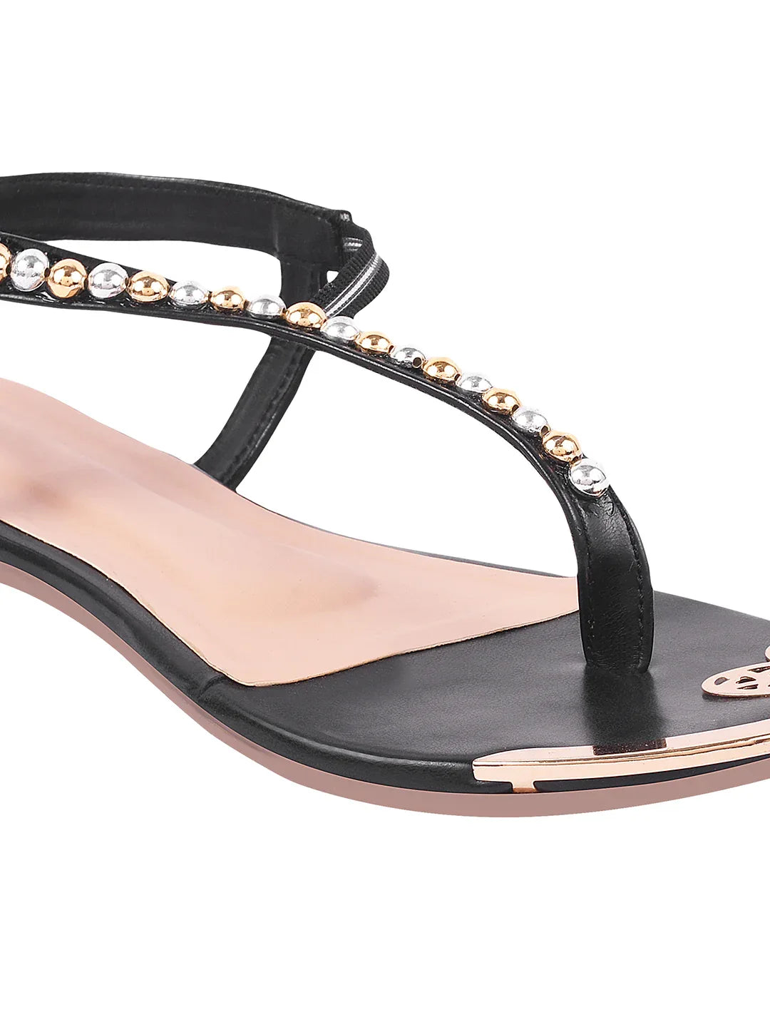 Chic Embellished Evening Flat Sandals