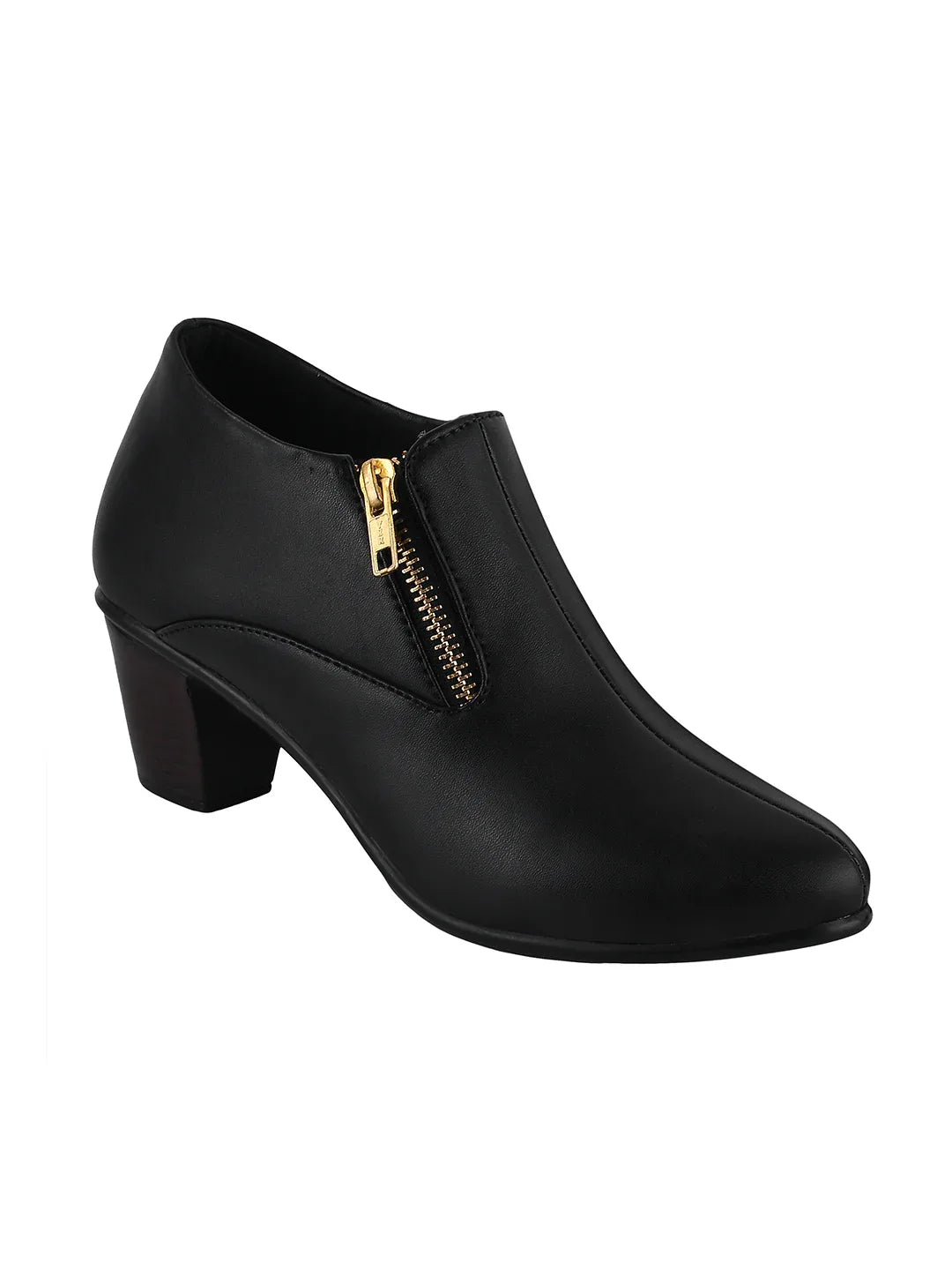 Formal Ankle Shoes with Block Heel for Women