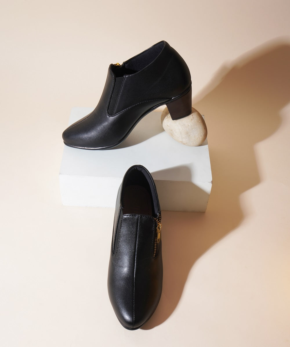 Formal Ankle Shoes with Block Heel for Women