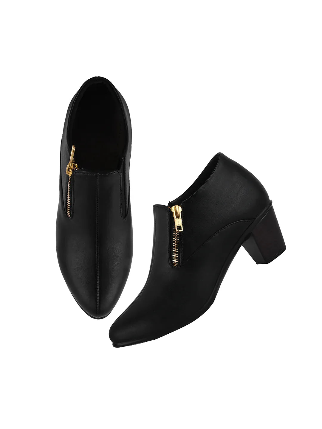 Formal Ankle Shoes with Block Heel for Women