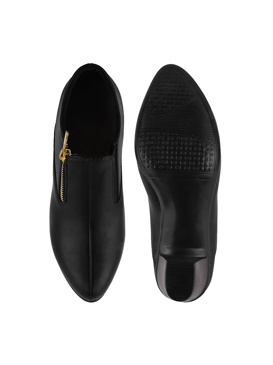 Formal Ankle Shoes with Block Heel for Women