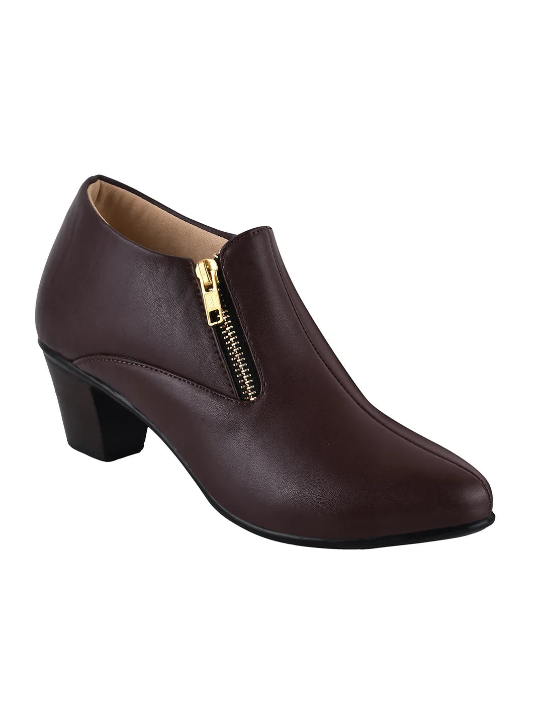 Formal Ankle Shoes with Block Heel for Women