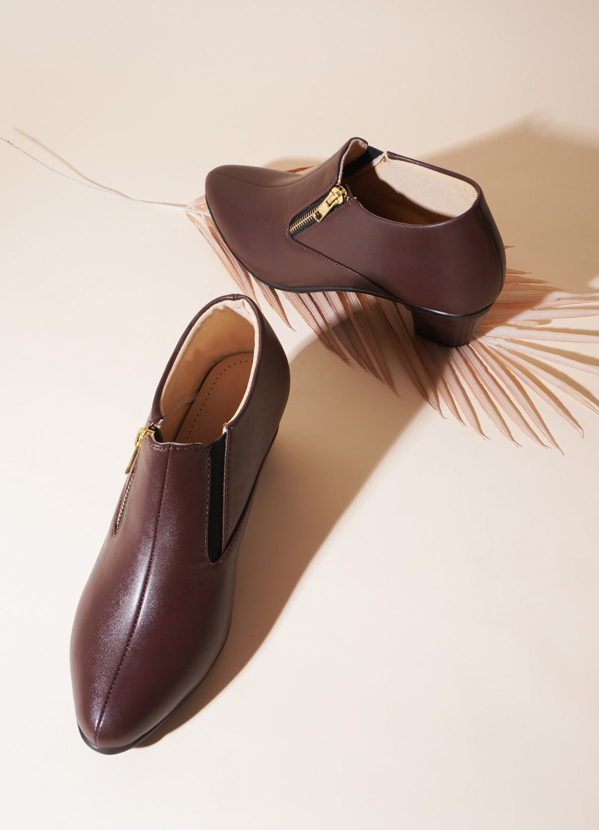 Formal Ankle Shoes with Block Heel for Women