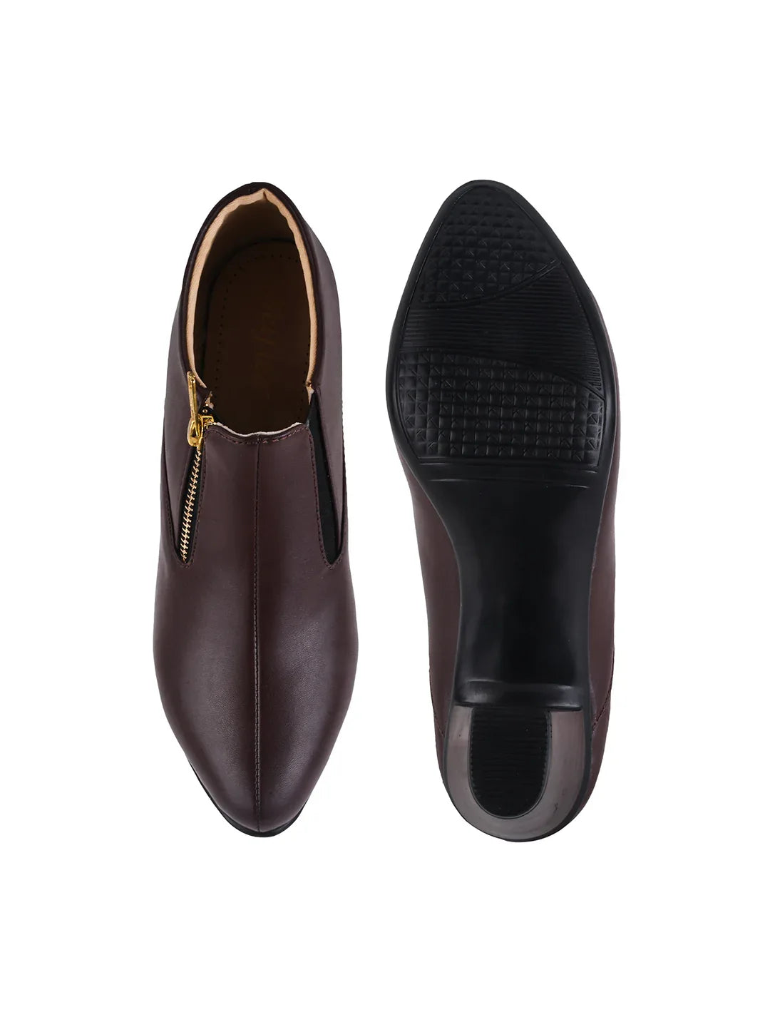 Formal Ankle Shoes with Block Heel for Women