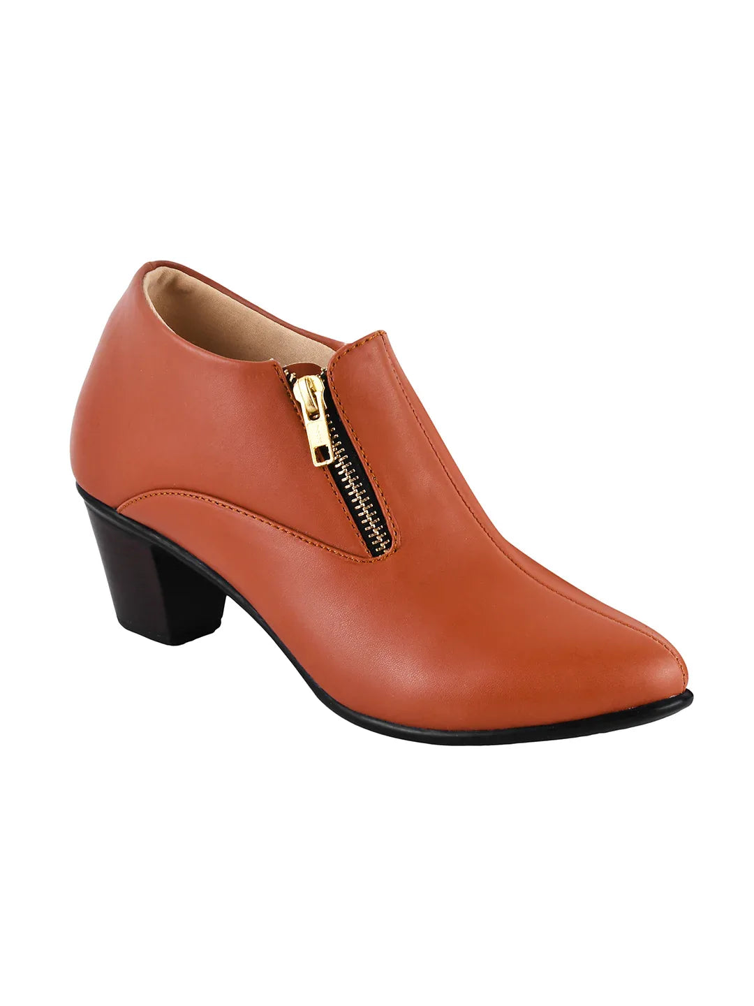 Formal Ankle Shoes with Block Heel for Women