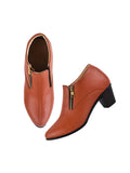 Formal Ankle Shoes with Block Heel for Women