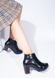 Classic Quilted Ankle Boots with Side Zip for Women