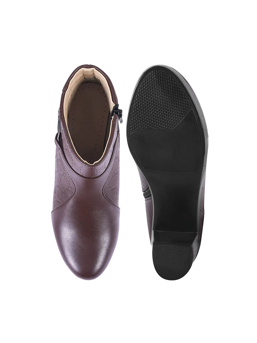 Classic Ankle Boots with Block Heel for Women