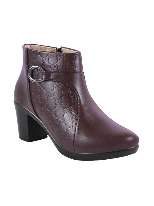 Classic Ankle Boots with Block Heel for Women