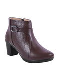 Classic Ankle Boots with Block Heel for Women