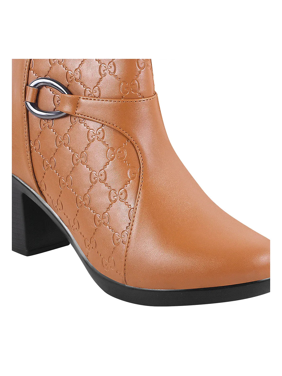 Classic Ankle Boots with Block Heel for Women