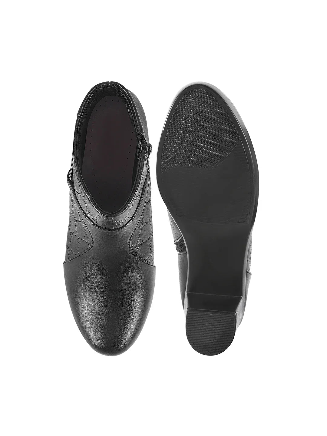 Classic Ankle Boots with Block Heel for Women