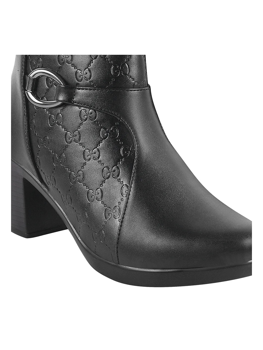 Classic Ankle Boots with Block Heel for Women