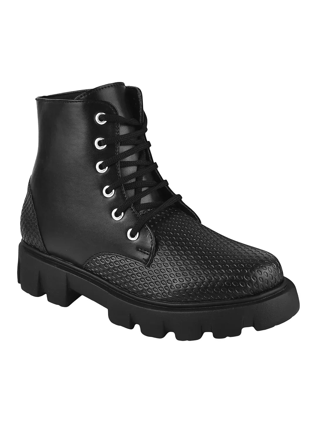 Street Style Lace-Up Ankle Boots for Women