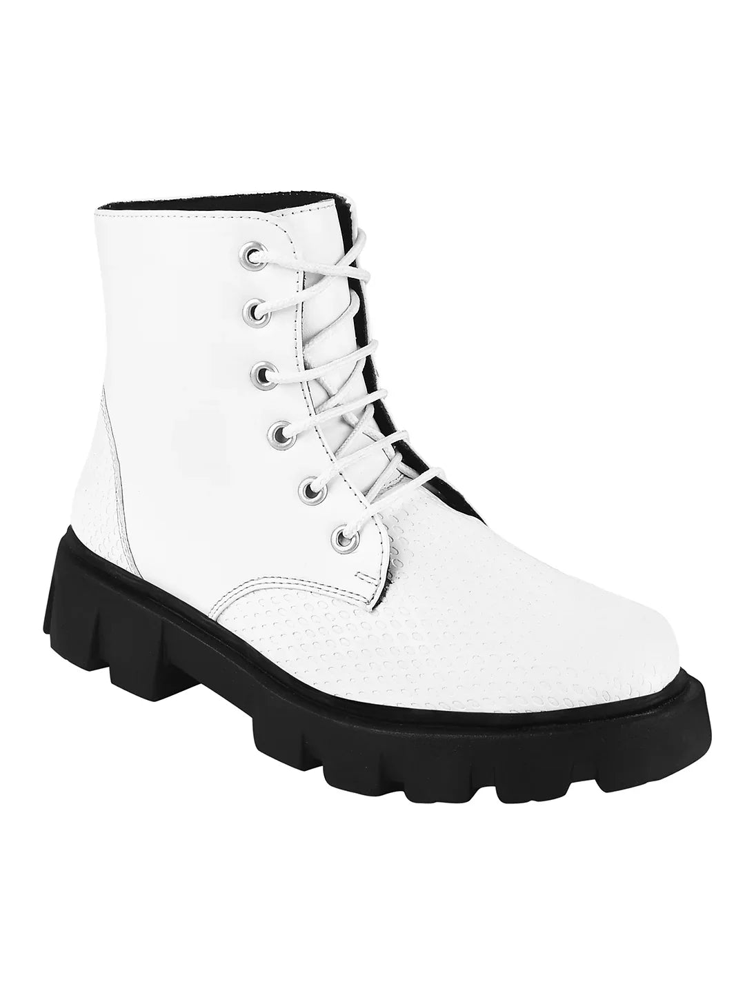 Street Style Lace-Up Ankle Boots for Women