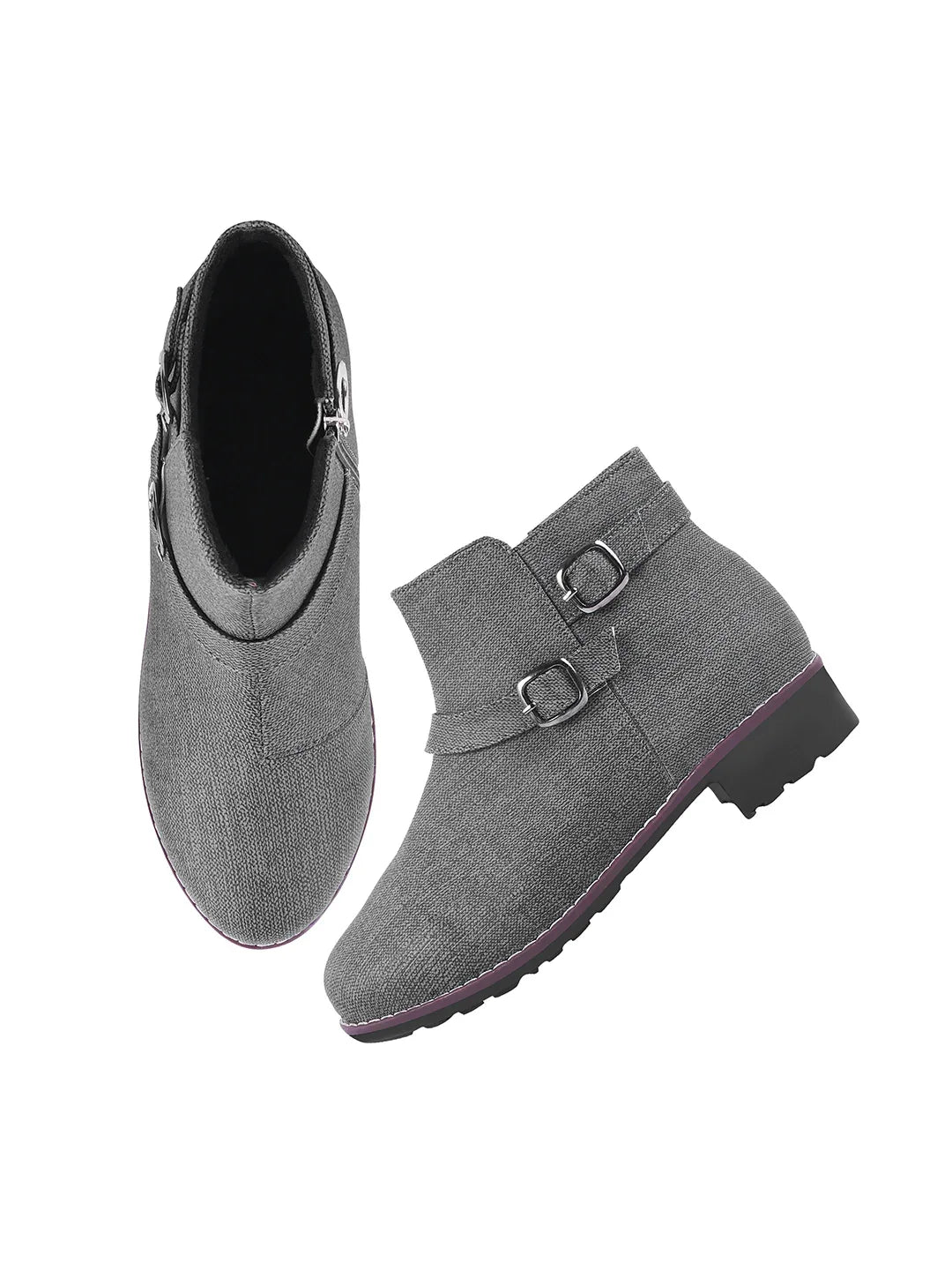 Minimal Chic Block Heel Ankle Boots