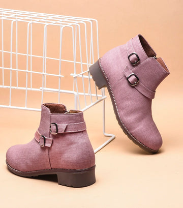 Minimal Chic Block Heel Ankle Boots