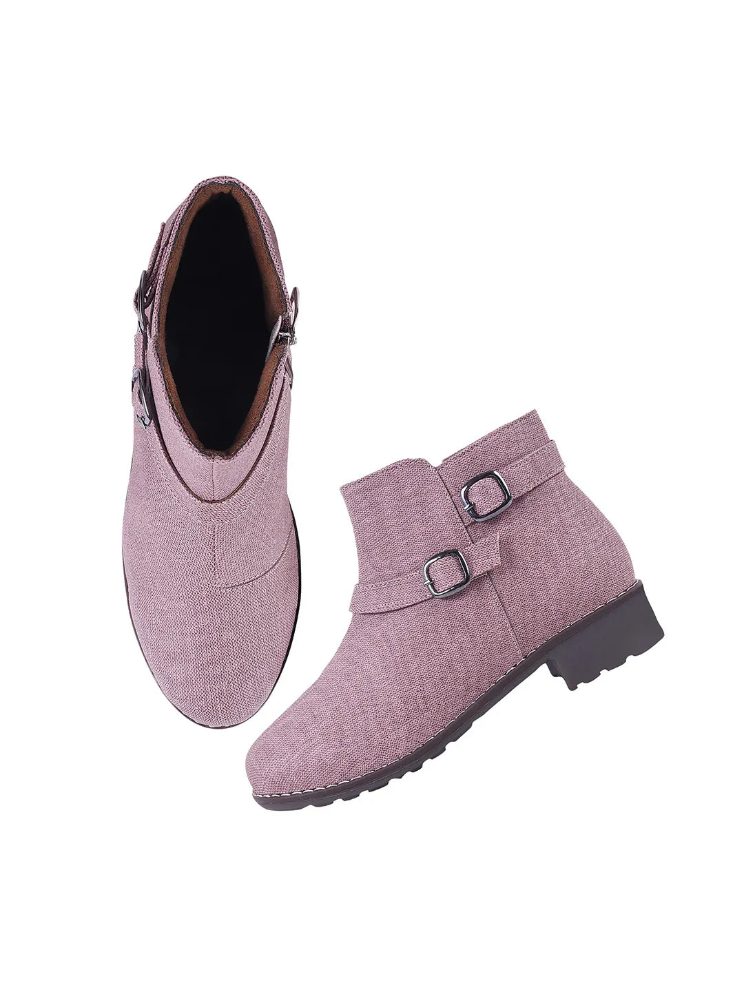 Minimal Chic Block Heel Ankle Boots