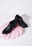 Block Heel Ankle Shoes with Side Zip for Women